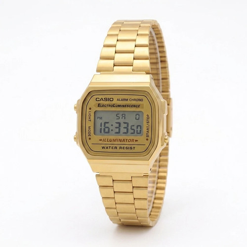 Casio a168 gold unisex watch - a168,