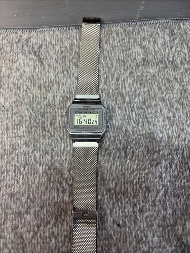 Vintage casio silver watch - watch,