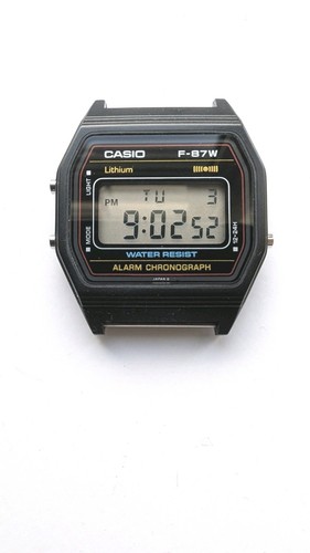 Vintage casio 87w in - vintage, f-87w