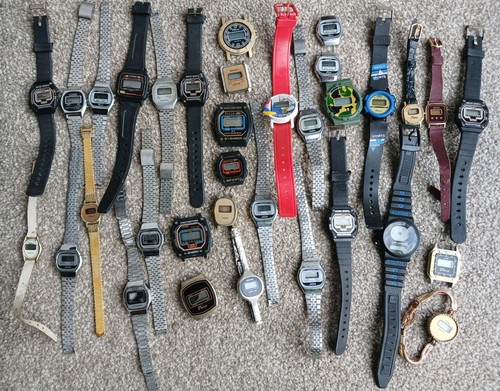 Vintage digital watches - vintage, for
