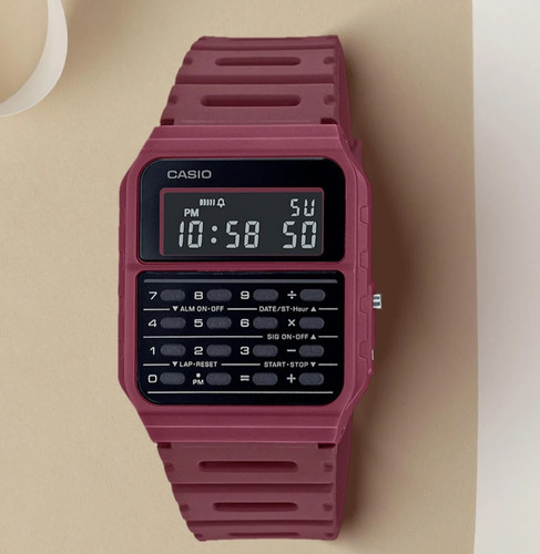 Casio 53wf red - casio, ca-53wf-4b