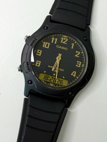 Vintage casio 49h ana digi - vintage, aw-49h