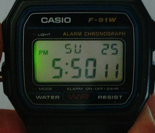 Casio vintage 91w digital - f-91w,