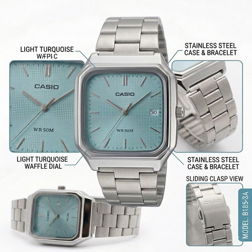Casio vintage b185 stainless - vintage,