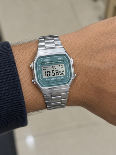 Casio vintage green dial - casio,